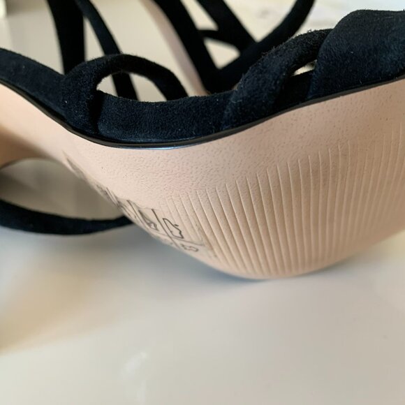 SUEDE LEATHER SANDALS - OPEN STRAPPY IN SIZE 39 - BRAND NEW - Picture 3 of 5